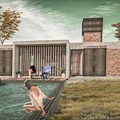 My project in Digital Illustration of Architectural Projects course. Un progetto di Modellazione 3D e Architettura d'interni di Olga F Vivó - 03.02.2021