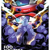 Foo Fighters. Un progetto di Disegno digitale e Illustrazione tradizionale di Ricardo Küster - 22.01.2021