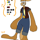 Caio o Canguru. Un progetto di Character design, Disegno e Design di Grazielle D'Almeida - 19.01.2021