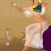 La Reina del Nilo . Traditional illustration project by Jaime González - 01.22.2021