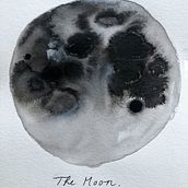 Moon stuff. Watercolor Painting project by Audrey Normand - 01.22.2021