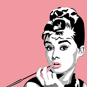 Audrey Hepburn. Un proyecto de Ilustración vectorial de Tono Mollà - 23.01.2021