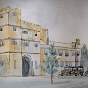 My project in Architectural Sketching with Watercolor and Ink course. Watercolor Painting project by ashbaugh_nancy - 01.23.2021