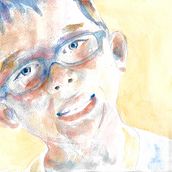 Retrato de Josu. Fine Arts, and Watercolor Painting project by Diego Alejandro Diaz Arias - 01.23.2021