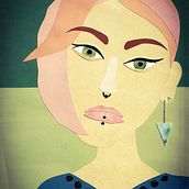 Selfportrait. Colagem, e Papercraft projeto de Cathelijn Nauta-Benschop - 24.01.2021