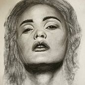 My project in Artistic Charcoal Portraiture: Creating Atmosphere course. Artistic Drawing project by Fiona - 01.25.2021