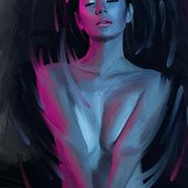 “Cyan Eyes”. Un progetto di Pittura digitale di Raffy Mars Masalon - 24.01.2021