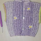 Colete para minha sobrinha .. Un proyecto de Crochet de Mani Ôga Bahiana - 24.01.2021