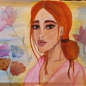 Mujer acuarela. Un progetto di Disegno artistico, Disegno di ritratti, Illustrazione tradizionale e Pittura ad acquerello di Alicia San Luis - 24.01.2021