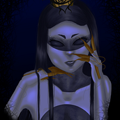 Mi Proyecto del curso: Retratos digitales de fantasía con Photoshop. Traditional illustration, Drawing, Digital Illustration, Portrait Drawing, Digital Drawing, and Digital Painting project by Valeria Herrera Betancourt - 01.24.2021