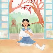 My project in Watercolor Illustration with Japanese Influence course. Projekt z dziedziny Malowanie akwarelą użytkownika Maria Jullia - 24.01.2021