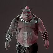 Bebop - (Ninja Turtles Villain) - Videogame Character. Un projet de 3D, Conception de personnages 3D , et Modélisation 3D de Raul Montañés Alvarez - 18.04.2019