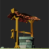 Pozo modelado en 3D para videojuegos . % Valeria Moretto Altamirano tarafından hazırlanan 3D, Konsept Sanatı, 3D Tasarım, Dijital Tasarım, 3D Modelleme, Video O, Ve unları projesi - 01.24.2021