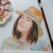 Mi Proyecto del curso: Cuaderno de retratos en acuarela. Un progetto di Disegno artistico di Marisela Hernandez - 25.01.2021