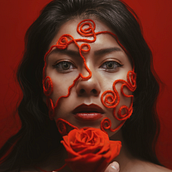 Autorretratos creativos con un pedazo de estambre. Un proyecto de Fotografía digital, Fotografía de moda, Fotografía artística, Fotografía para Instagram, Composición fotográfica, Fotografía, Fotografía de retrato, Autorretrato Fotográfico y Fotografía de estudio de Isabel M. Mejia - 25.01.2021