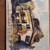 Mein Kursprojekt: Architektonische Zeichnung mit Aquarell und Tinte. Architectural Illustration project by alberweber - 01.25.2021