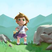 Exercises and final picture in Lighting Principles for Digital Painting course. Ilustração digital projeto de Jonathan Noyau - 25.01.2021