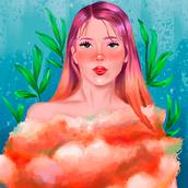 Mi Proyecto del curso: Retratos digitales de fantasía con Photoshop. Digital Drawing, and Digital Illustration project by Michelle Fuentes - 01.25.2021