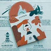 Luces - Tom Chris & Tom. Graphic Design, Traditional illustration, and Screen Printing project by Michelle Malréchauffé - 08.25.2019