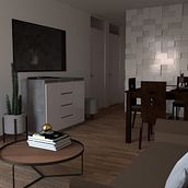 Proyecto final _Sala comedor . 3D, Architecture, and ArchVIZ project by Franco Campomanes - 02.04.2021