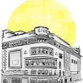 Cine Europa. Editorial Illustration, Traditional illustration, Architectural Illustration, and Digital Illustration project by Kike Lucas Abreu - 01.26.2021