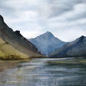 Estudios de paisajes . Ilustrație tradițională și Vopsea mată de Cristina Jiménez - 01.04.2021