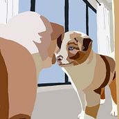 Ilustración Digital - Dog . Digital Illustration project by Camila Caicedo - 01.26.2021