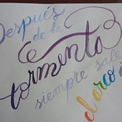 Mi Proyecto del curso: Caligrafía itálica con brush pen.  project by rosariobasabe - 01.26.2021