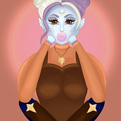 My project in Female Character Portraits in Procreate course. Digital Illustration project by Eiryn Locke - 02.02.2021