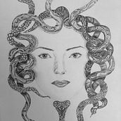 My project in Realistic Portraits with Pen course. Artistic Drawing, Drawing, and Portrait Drawing project by Dimitra Kountiou - 01.27.2021