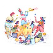 Ilustraciones para loza Ein Projekt aus dem Bereich Illustration mit Tinte von Sol Díaz Castillo - 27.01.2021