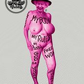 MY BODY MY RULES ELIZABETH. Traditional illustration project by Martin Sigwald - 01.27.2021