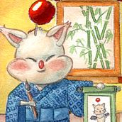 My project in Watercolor Illustration with Japanese Influence course. Traditional illustration project by msdart - 01.30.2021