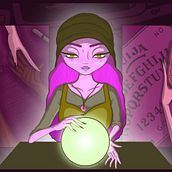  My project in Digital Illustration with Manga Influence course - The Fortune Teller. Digital Illustration project by Eva Luna-Rose - 01.28.2021