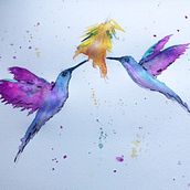 My project in Artistic Watercolor Techniques for Illustrating Birds course. Painting project by cjt20 - 01.28.2021