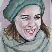 Mi Proyecto del curso: Retrato artístico en acuarela. Een project van Traditionele illustratie van Beatriu Carlús Bruned - 28.01.2021