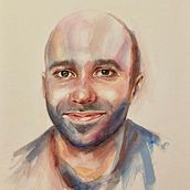 My project in Artistic Portrait with Watercolors course. Watercolor Painting project by s_design_mg - 01.28.2021