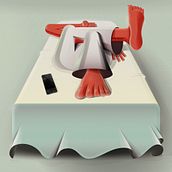 Series of illustrations about human behaviour in solitude and isolation . Ilustrasi Editorial & Ilustrasi tradisional proyek oleh Zamo Peza - 01.28.2021