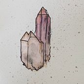 Crystal Experimentation . Watercolor Painting project by Jessie Raymond - 01.29.2021