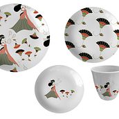 JAPAN DISH SET. Product Design project by jacline_albani - 01.29.2021