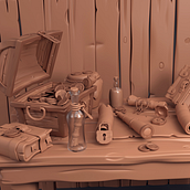 Mi Proyecto del curso: Modelado cartoon de bodegones con Maya. Un progetto di 3D, Arte concettuale, Progettazione 3D, Graphic design, Illustrazione tradizionale e Illustrazione digitale di Antony jefferson Timoteo Rodríguez - 29.01.2021