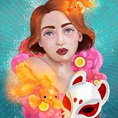 Mi Proyecto del curso: Retratos digitales de fantasía con Photoshop. Un proyecto de Bellas Artes, Dibujo, Dibujo artístico, Dibujo de Retrato, Dibujo digital, Ilustración tradicional e Ilustración digital de Veronica Almech - 29.01.2021