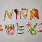 My project in Introduction to Raised Embroidery course. Embroider project by Leanda Xavian - 01.29.2021