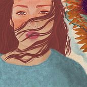 Mi Proyecto del curso: Retrato ilustrado con Procreate. Digital Illustration project by Pat MM - 01.29.2021
