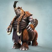 Rhino, Character based on a concept by Moby Francke.. 3D, 3D Modeling, and Video Games project by Miguel Miralles - 09.23.2020