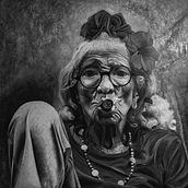 Graciela's portrait  (commissioned work). Acr, lic Painting, Artistic Drawing, Drawing, and Realistic Drawing project by Marwan Lebbos - 01.30.2021