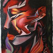 Goddess (acrylic on canvas 1.25mx85cm). Acr, and lic Painting project by Marwan Lebbos - 06.07.2017