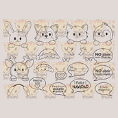 Digital Stamps Navideños a la venta en Etsy. Ilustração tradicional projeto de Nohemí Fabián Martínez - 30.01.2021