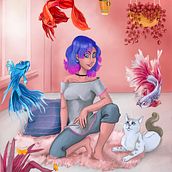 Mi Proyecto del curso: Procreate: técnicas de ilustración creativa. Animation, and Digital Drawing project by Laura Di Mascio Escribano - 02.07.2021