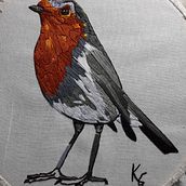 Mi Proyecto del curso: Pintar con hilo: técnicas de ilustración textil. Embroider project by Karem Gisselle Lugo Prieto - 01.30.2021